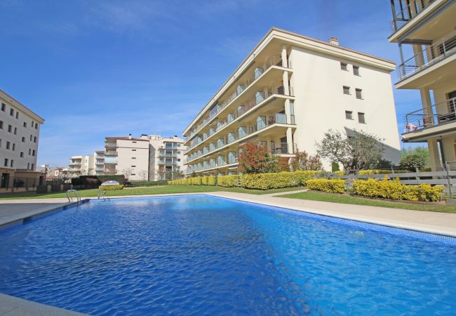 Apartamento en Rosas / Roses - 8010-MIL.LENI Apartamento con piscina comunitaria y parking