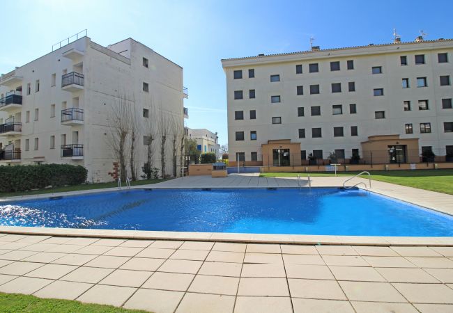 Apartamento en Rosas / Roses - 8010-MIL.LENI Apartamento con piscina comunitaria y parking