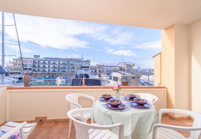 Ferienwohnung in Empuriabrava - 0155-PORT SALINS Appartement mit Kanalblick