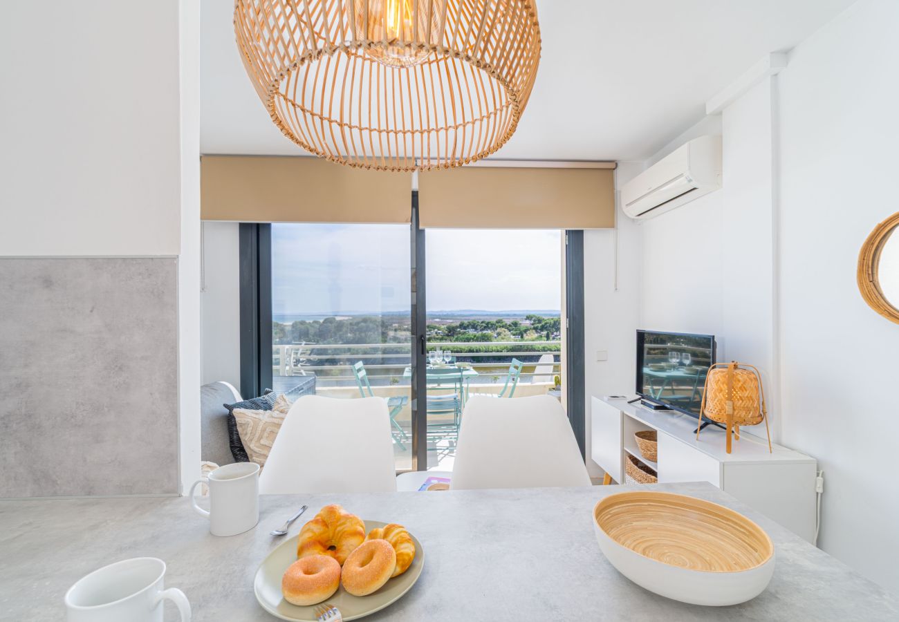 Ferienwohnung in Empuriabrava - 0116-MUGA PARK Appartement mit Blick am Fluss und Meer