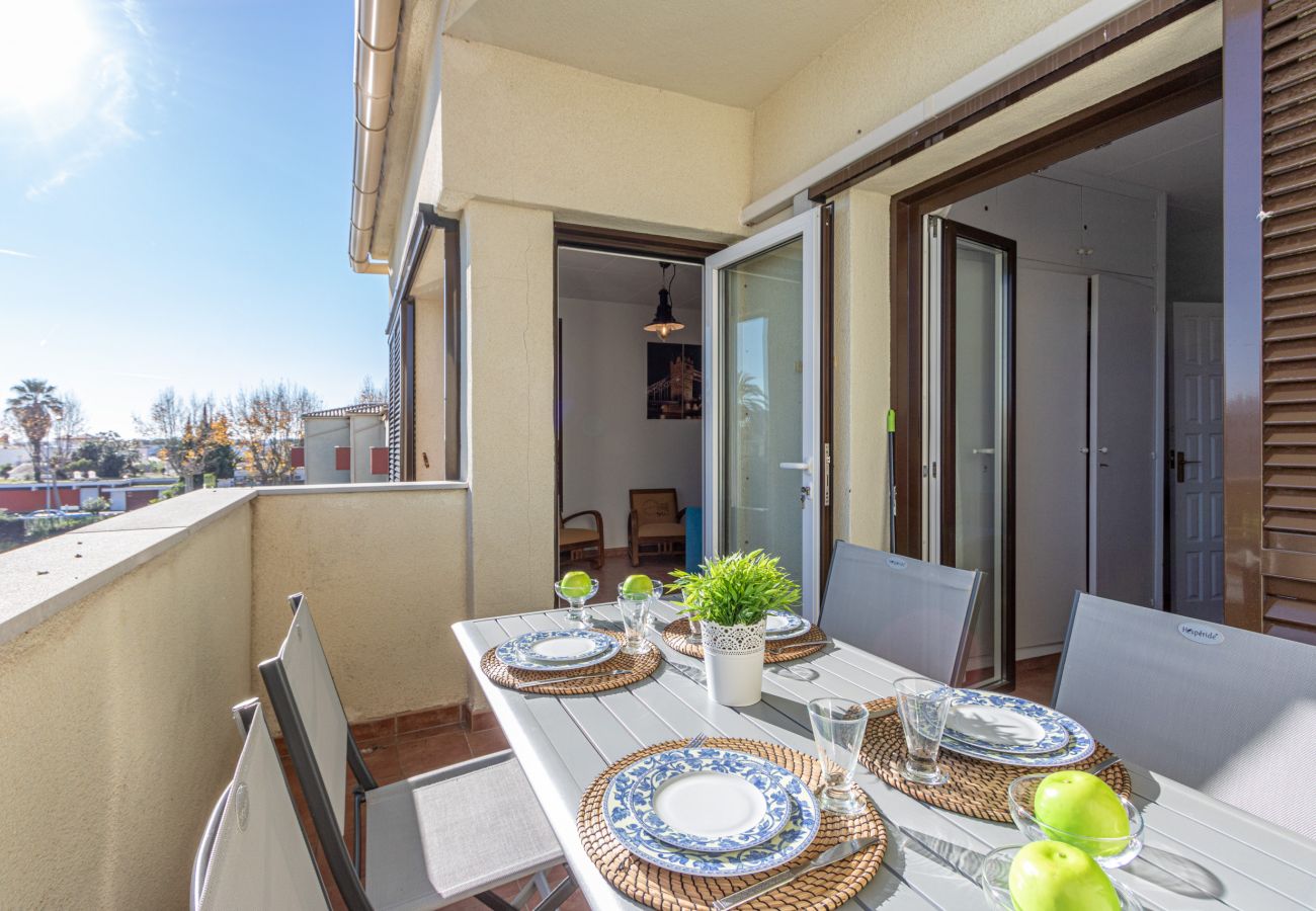 Ferienwohnung in Empuriabrava - 0147-PORT SOTAVENT Appartment mit Kanalblick und Gemeinschaftspool