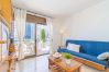 Ferienwohnung in Empuriabrava - 0089-MIRABLAU Ferienwohnung mit seitlichem Blick auf den Strand