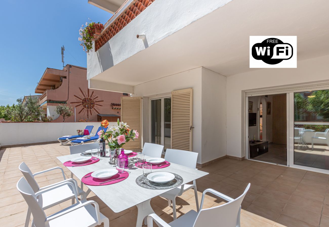 Appartement à Empuriabrava - 0187-SANT MORI Appartement avec grande terrasse et wifi