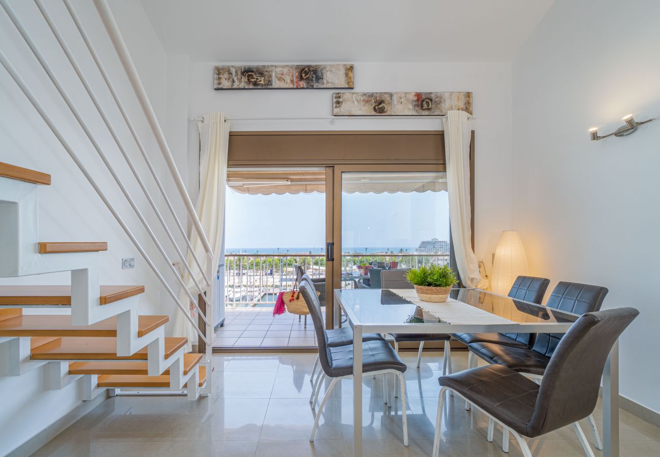 Appartement à Empuriabrava - 0160-PORT GREC Appartement avec WIFI, Smart TV, vue sur canal et mer