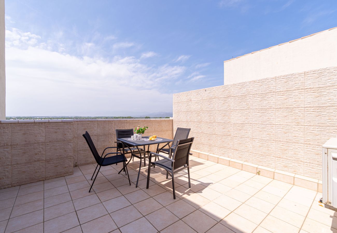 Appartement à Empuriabrava - 0160-PORT GREC Appartement avec WIFI, Smart TV, vue sur canal et mer