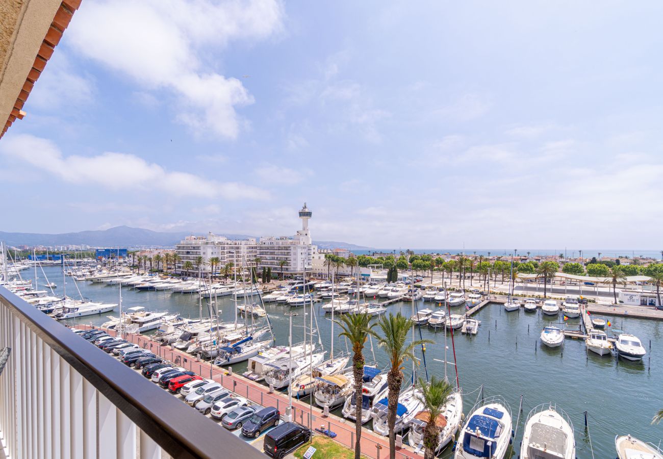 Appartement à Empuriabrava - 0160-PORT GREC Appartement avec WIFI, Smart TV, vue sur canal et mer